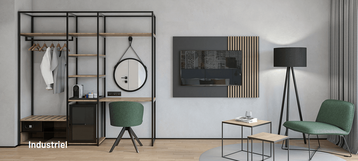 Theska Komplettzimmer Industriel