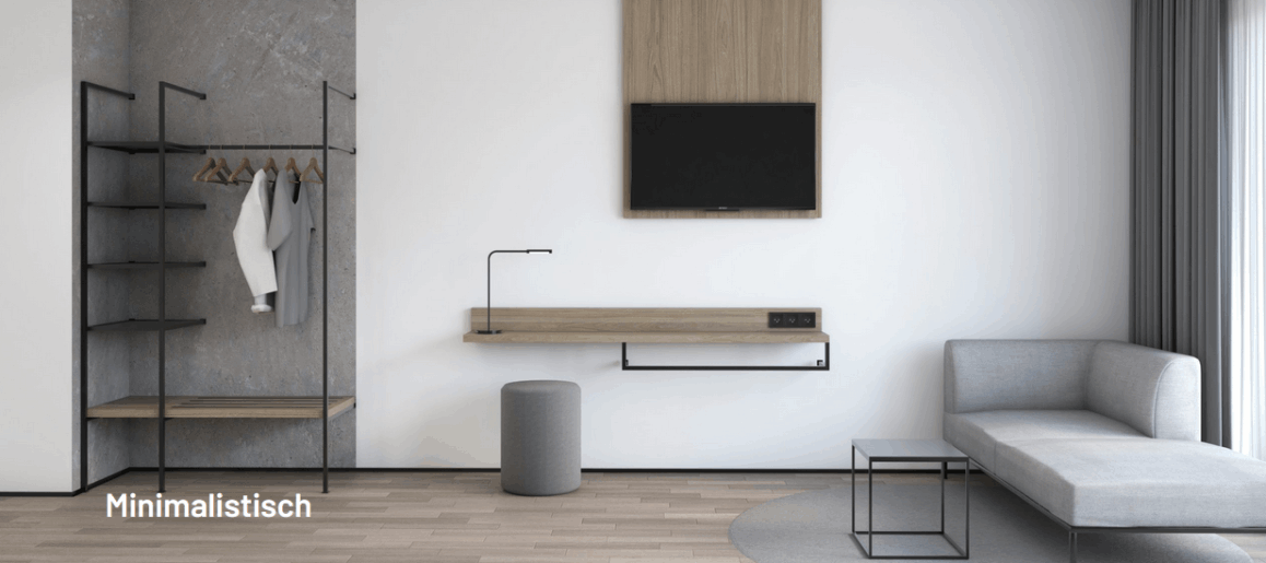 Theska Komplettzimmer Minimalistisch
