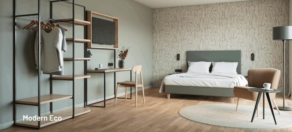 Theska Komplettzimmer Modern Eco